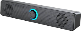 ASSISTRUST WIRED USB-POWERED MINI SOUNDBAR WITH 3.5 MM AUX FOR DESKTOP
