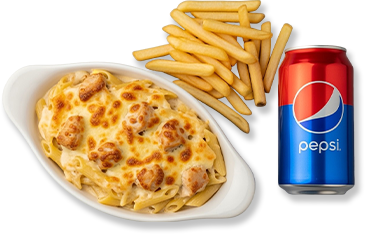 PASTA CHICKEN NEGRESCO 1FRIES AND 1PEPSI